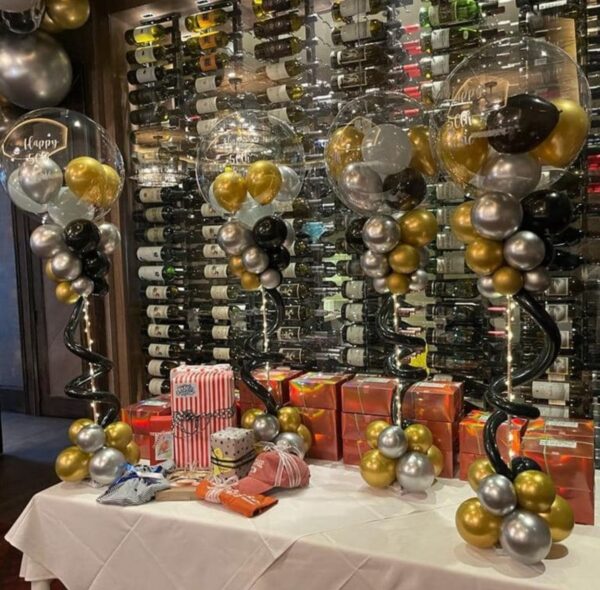 Balloon Tower Centerpiece     